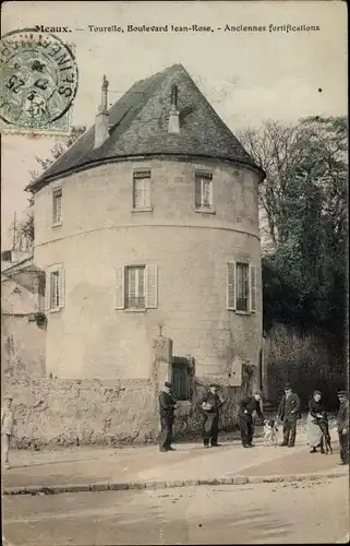 Ak Meaux Seine-et-Marne, Tourelle, Boulevard Jean Rose