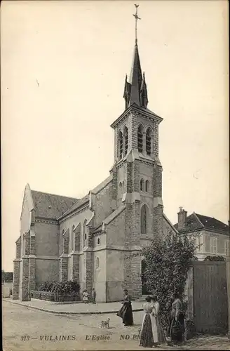 Ak Vulaines Seine et Marne, L´Église