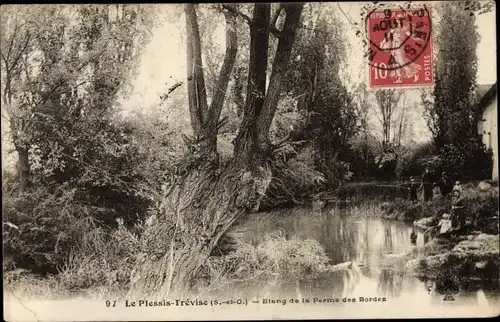 Ak Plessis Trevise Val de Marne, Étang de la Ferme des Bordes