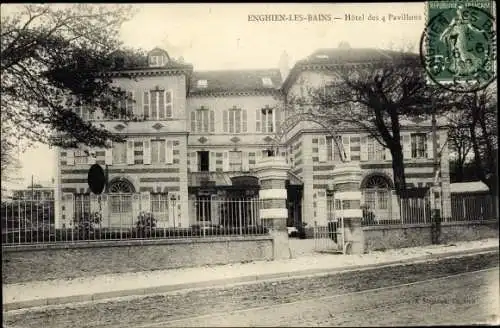 Ak Enghien les Bains Val d’Oise, Hotel des 4 Pavillons