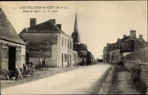 Ak L’Hôtellerie-de-Flée Maine et Loire, Route de Sègré