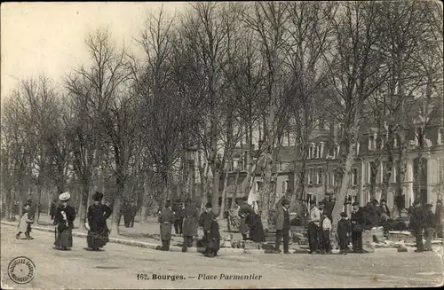 Ak Bourges Cher, Place Parmentier