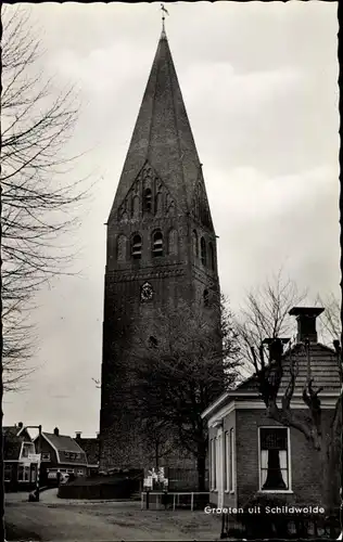 Ak Schildwolde Groningen, Kerk