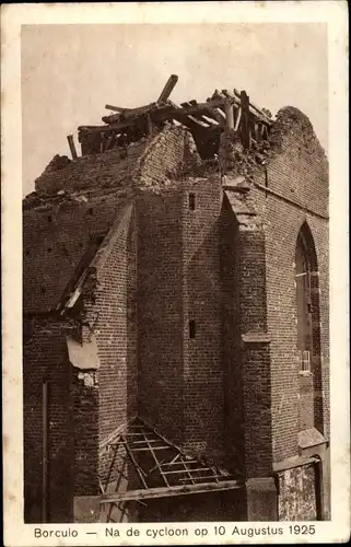 Ak Borculo Gelderland, Na de cycloon op Augustus 1925