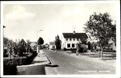 Ak Wagenborgen Groningen Niederlande, Kerkstraat