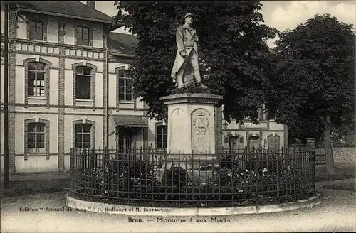 Ak Brou Eure et Loir, Monument aux Morts