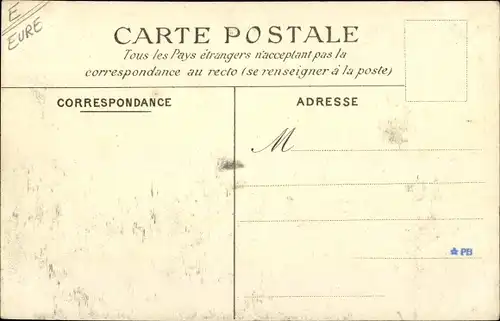 Ak Condé sur Iton Eure, Straßenpartie