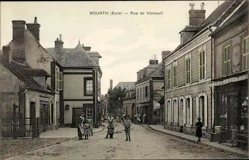 Ak Bourth Eure, Rue de Verneuil
