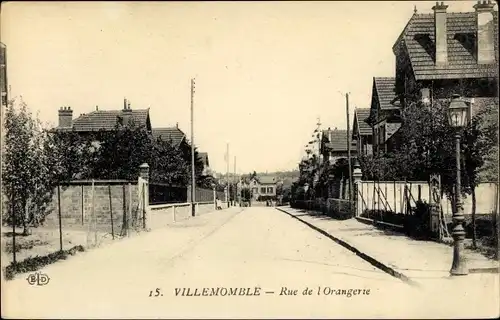 Ak Villemomble Seine Saint Denis, Rue de l'Orangerie