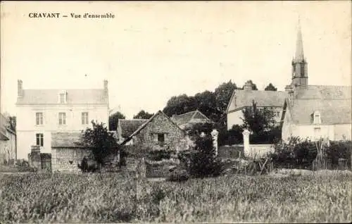 Ak Cravant Indre et Loire, Vue d'ensemble