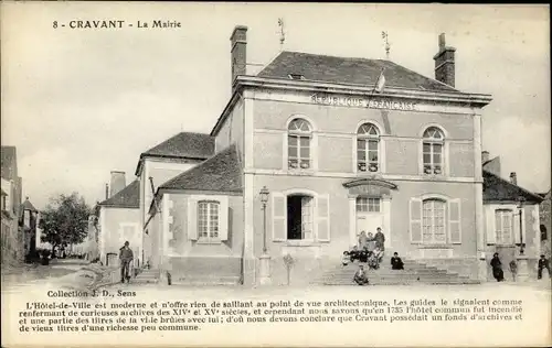 Ak Cravant Yonne, La Mairie