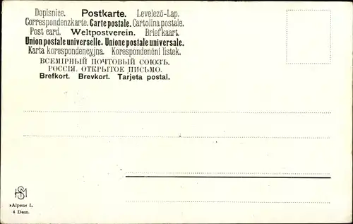 Künstler Ak Splitgerber, Gebirgslandschaft, Ortschaft, Wegkreuz