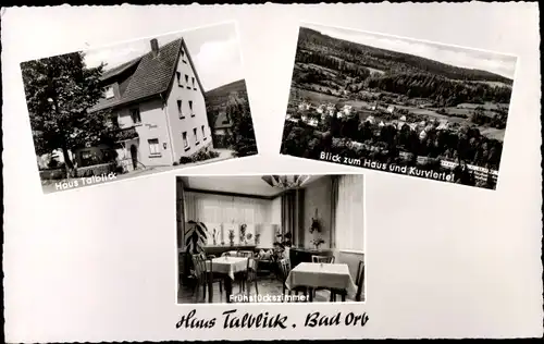 Ak Bad Orb in Hessen, Haus Talblick, Frühstückszimmer