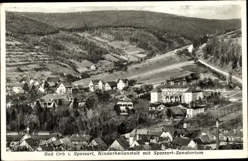 Ak Bad Orb in Hessen, Kinderheilanstalt mit Spessart Sanatorium