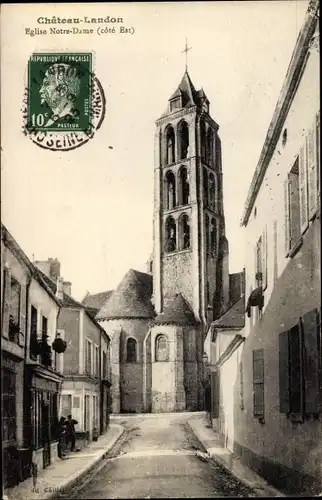 Ak Chateau Landon Seine et Marne, Église Notre Dame