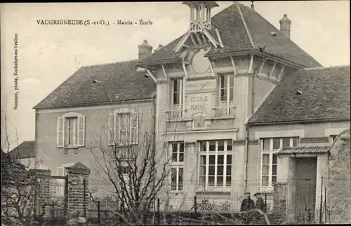 Ak Vaugrigneuse Essonne, École, Mairie