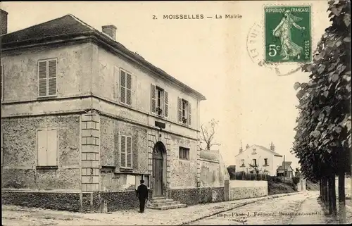 Ak Moisselles Val d’Oise, La Mairie