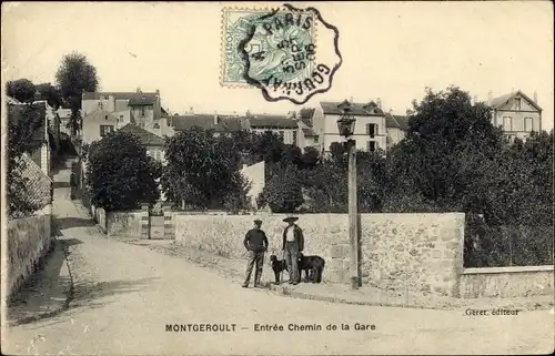 Ak Montgeroult Val-d’Oise, Entree Chemin de la Gare