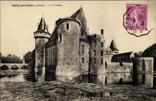 Ak Sully sur Loire Loiret, Château