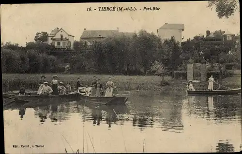 Ak Tiercé Maine et Loire, Port Bise, Canots