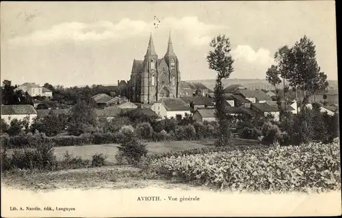 Ak Avioth Meuse, Vue generale