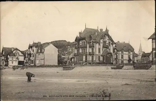 Ak Houlgate sur Mer Calvados, Chalets sur la Plage