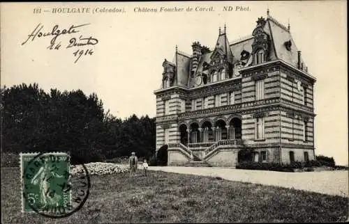 Ak Beuzeval Houlgate Calvados, Château Foucher de Careil