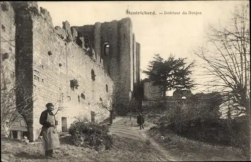 Ak Montrichard Loir et Cher, Interieur du Donjon