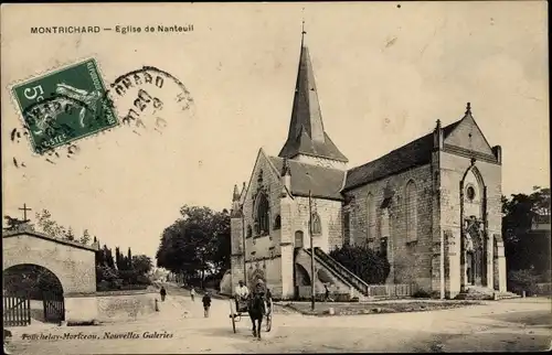 Ak Montrichard Loir et Cher, Eglise de Nanteuil