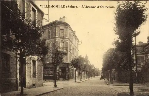 Ak Villemomble Seine Saint Denis, L'Avenue d'Outrebon