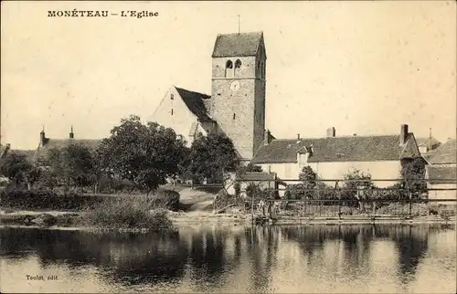 Ak Moneteau Yonne, L'Eglise