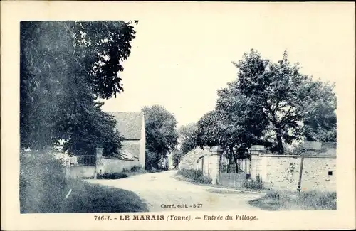 Le Marais Yonne, Entree du Village