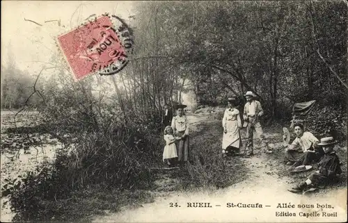 Ak Rueil Hauts-de-Seine, St-Cucufa, Allee sous bois