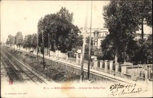 Ak Bois Colombes Hauts de Seine, Avenue des Belles-Vues