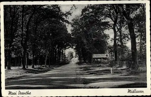 Ak Midlaren Tynaarlo Drenthe Niederlande, Dorpsgezicht, Natuurbad Midlaren