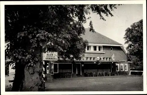 Ak Vries Tynaarlo Drenthe, Hotel Café Restaurant Wapen Van Leiden