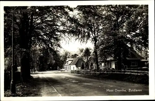 Ak Zuidlaren Drenthe Niederlande, Straßenpartie