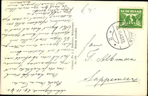 Ak Zuidlaren Drenthe Niederlande, Boschlaan