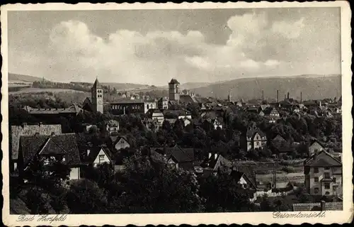 Ak Bad Hersfeld Hessen, Panorama vom Ort