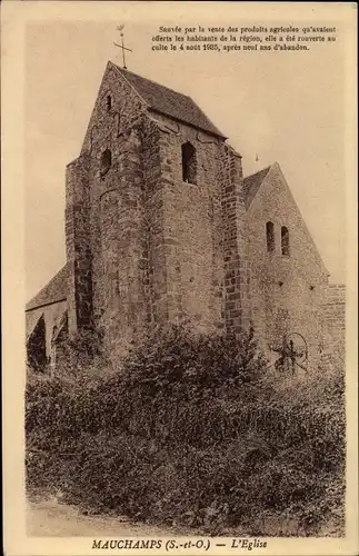 Ak Mauchamps Essonne, L´Église