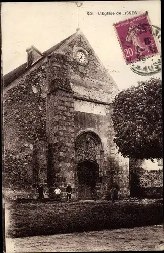 Ak Lisses Essonne, L´Église