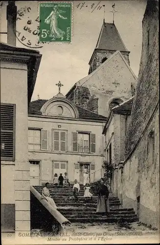 Ak Gometz le Chatel Essonne, Montée vers l´Église