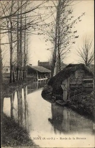 Ak Igny Essonne, Bords de la Bièvres