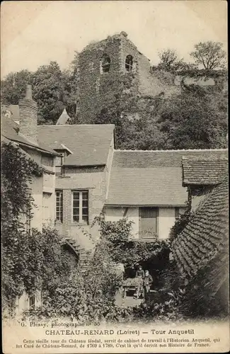 Ak Chateau Renard Loiret, Tour Anquetil