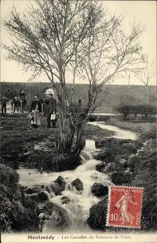 Ak Montmedy Lothringen Meuse, Les Cascades du Ruisseau de Vaux