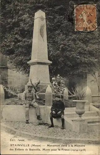 Ak Stainville Lothringen Meuse, Monument eleve a la Memoire des Enfants de Stainville