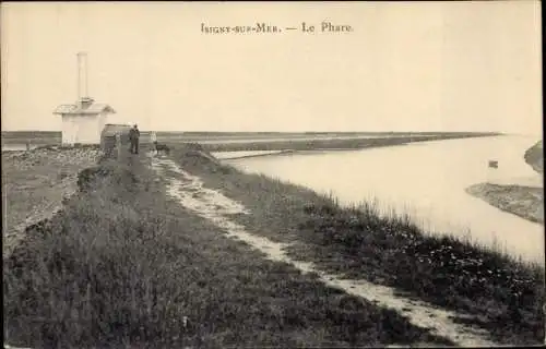 Ak Isigny sur Mer Calvados, Le Phare