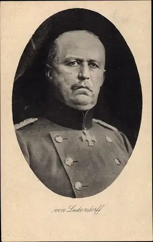Ak General Erich Friedrich Wilhelm von Ludendorff