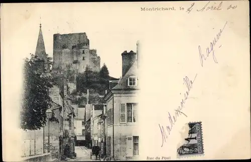 Ak Montrichard Loir et Cher, Rue du Pont