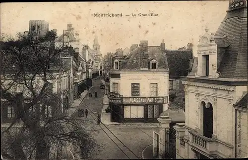 Ak Montrichard Loir et Cher, La Grand Rue